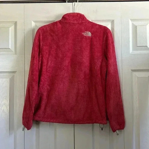 The North Face Fuzzy Coral Pink zip up jacket size S - Picture 5 of 5